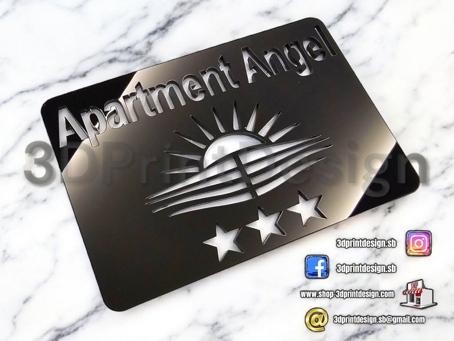 Moderne oznake apartmana - 3DPrintDesign