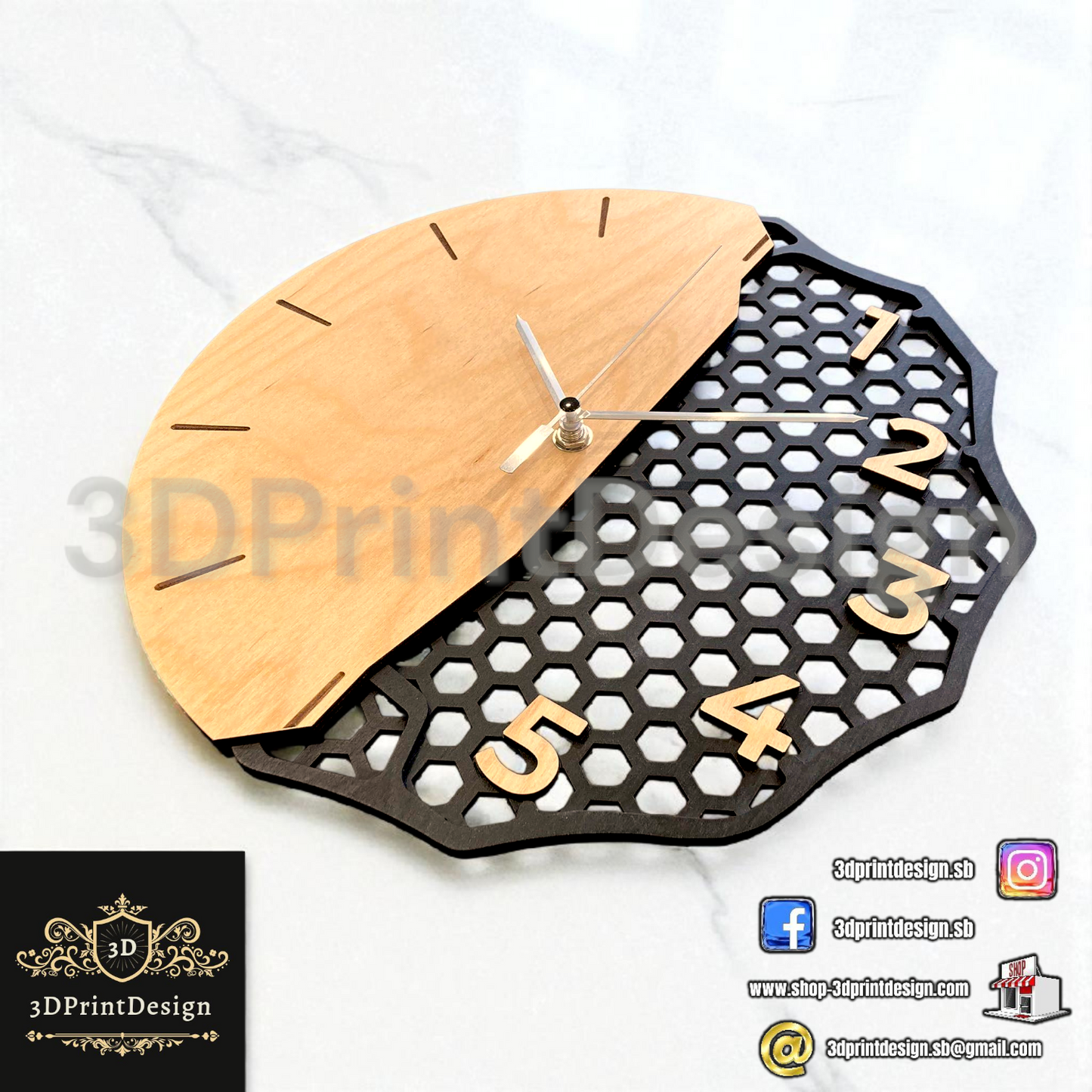 Rustikalni drveni zidni sat za uredenje vaseg doma