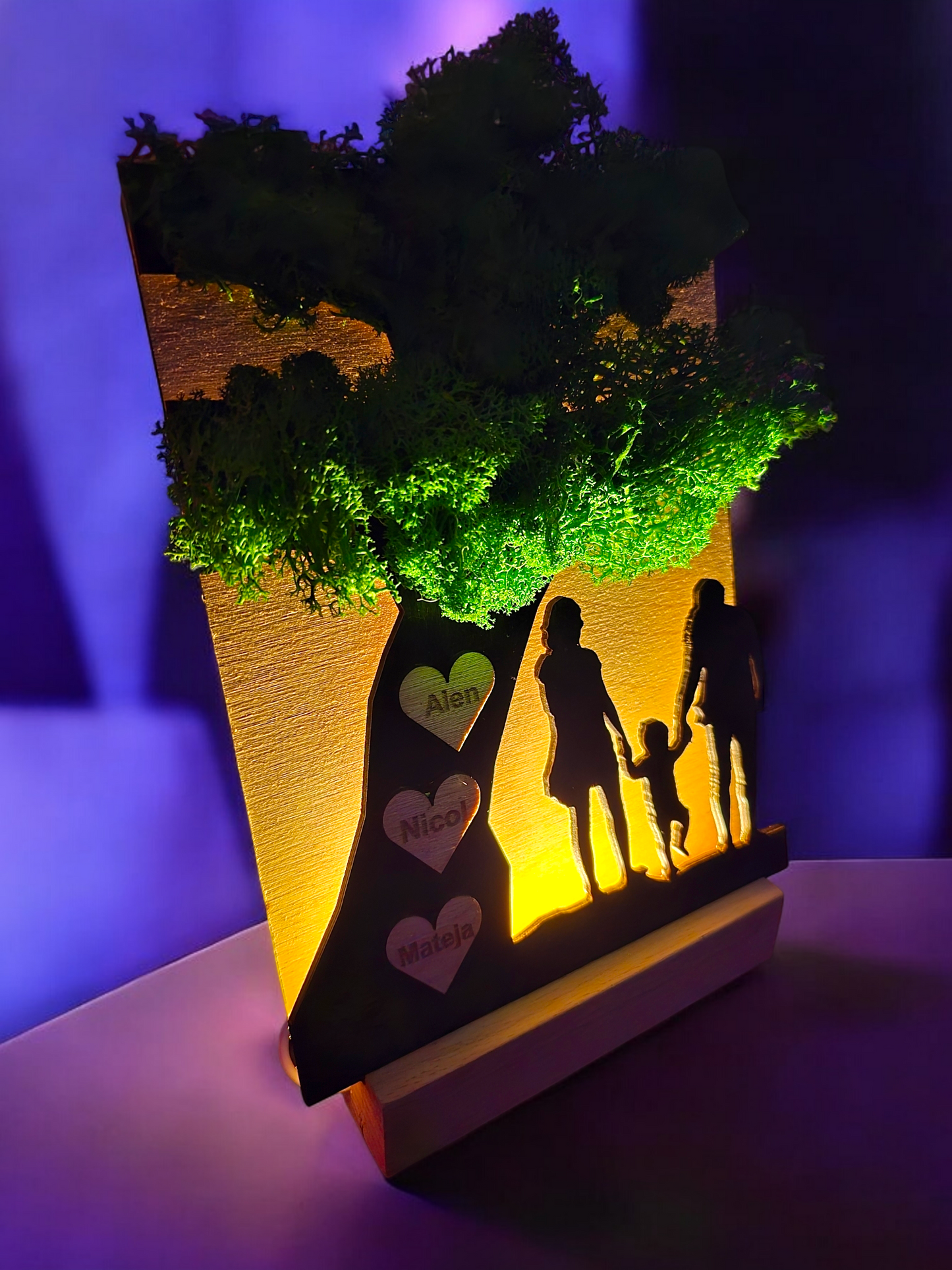 Obiteljsko stablo sa LED rasvjetom - 3DPrintDesign