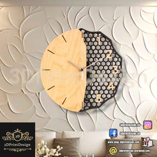 Moderni zidni satovi po Vašem ukusu za uređenje interijera - Rustika No.1 - 3DPrintDesign  3DPrintDesign