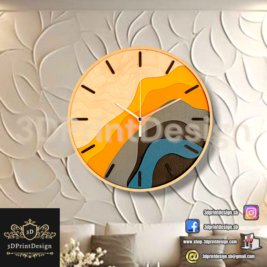 Moderni zidni sat za uređenje kuce uz rustikalni i moderni stil moderni zidni satovi 3DPrintDesign