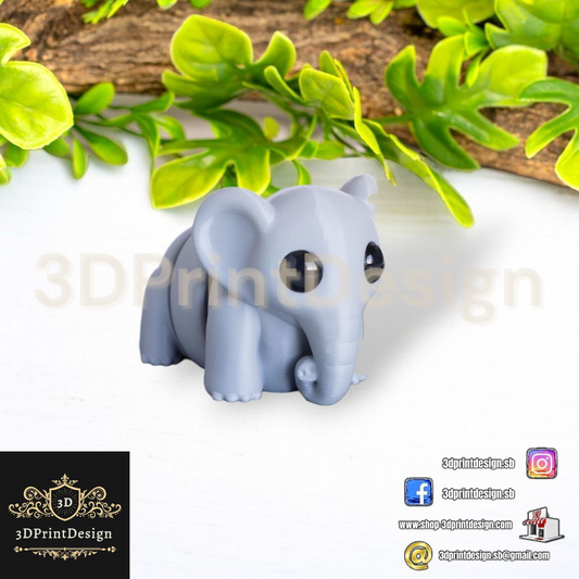 3D Fleksibilne Figurice  -  Slon - 3DPrintDesign  3DPrintDesign