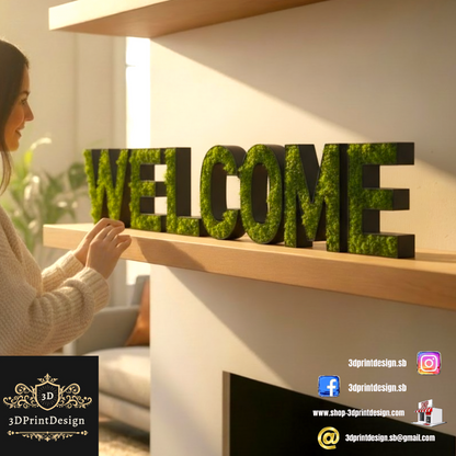 3D natpisi Welcome