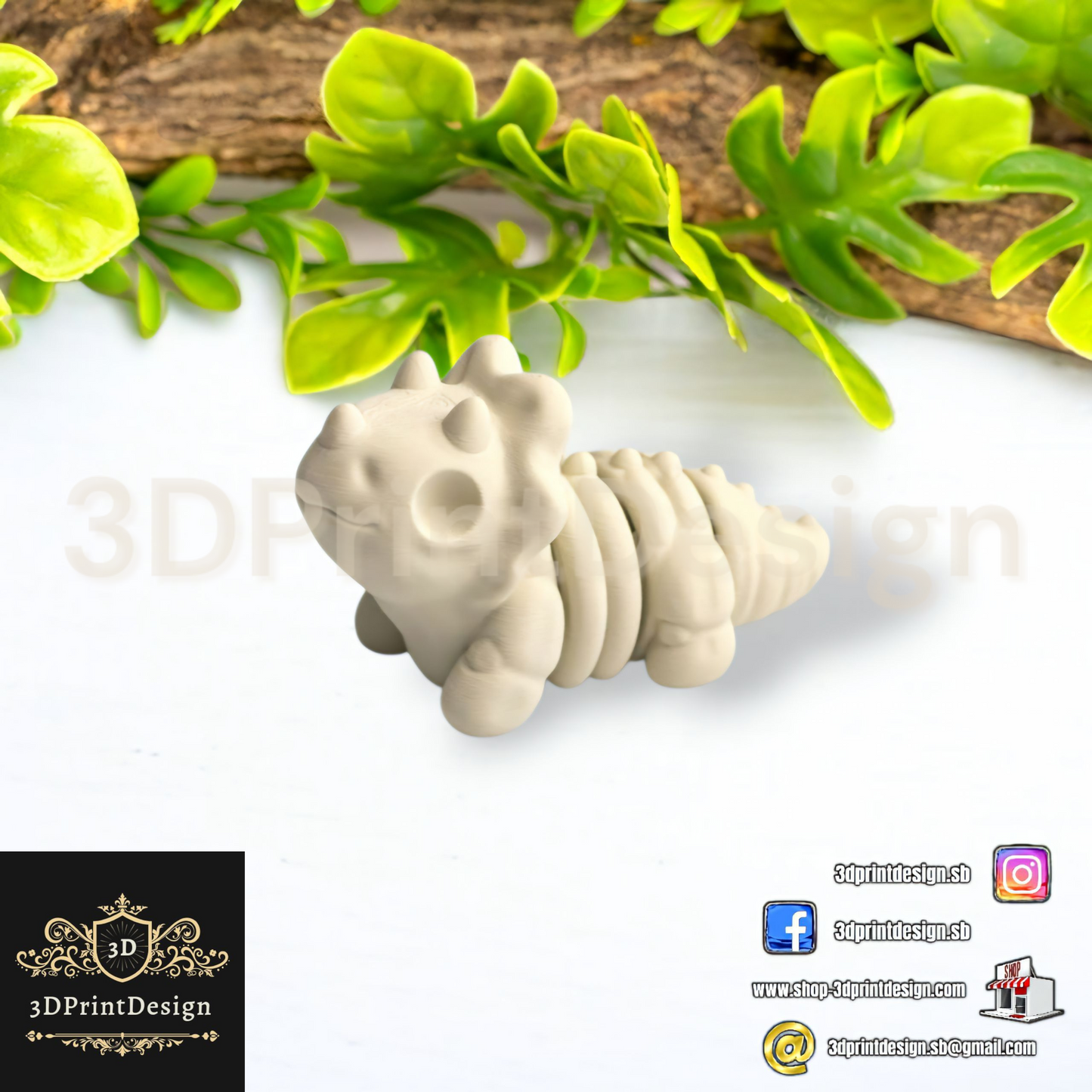 3D Fleksibilne Figurice  -  Kostur Dinosaur - 3DPrintDesign 