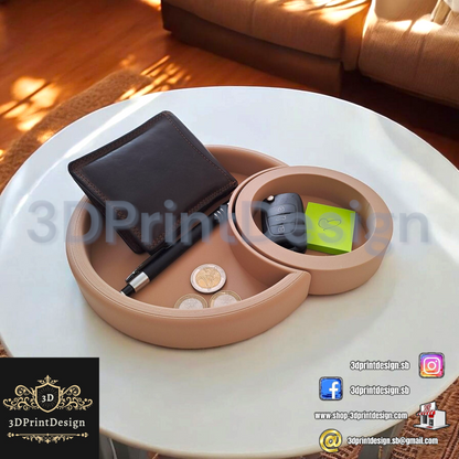 Elegantna posuda za ključeve, novčanik i dodatke - set - 3DPrintDesign 
