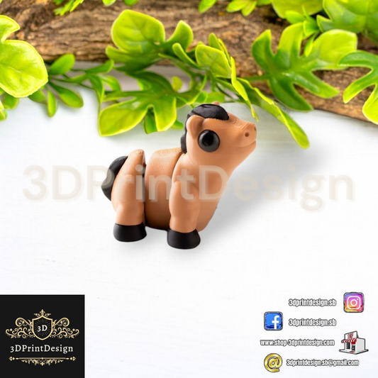 3D Fleksibilne Figurice  -  Konj - 3DPrintDesign  3DPrintDesign