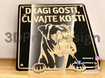 Moderna ploča psa - 3DPrintDesign 