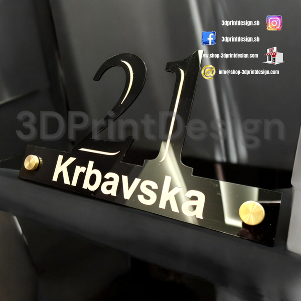 Modern House Number - Black acrylic (plexiglass) - Premium House Number - House Letters - Home Decor - Premium Look - Personalized Number - Premium kućni broj- Premium kućni brojevi - Kućni broj - House Sign - House Number - Home Sign Number - Home - Moderni kućni broj- Kućni brojevi - Dekoracije - Sve za kuću  - Sve za dom 
www.shop-3dprintdesign.com 