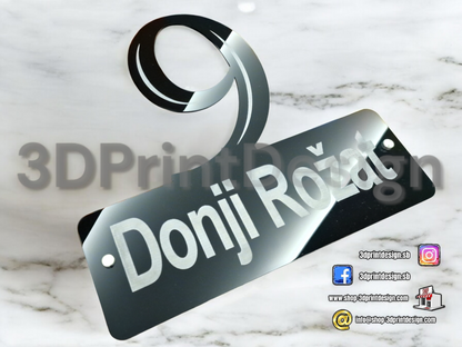 Modern House Number - Black acrylic (plexiglass) - Premium House Number - House Letters - Home Decor - Premium Look - Personalized Number - Premium kućni broj- Premium kućni brojevi - Kućni broj - House Sign - House Number - Home Sign Number - Home - Moderni kućni broj- Kućni brojevi - Dekoracije - Sve za kuću  - Sve za dom 
www.shop-3dprintdesign.com 