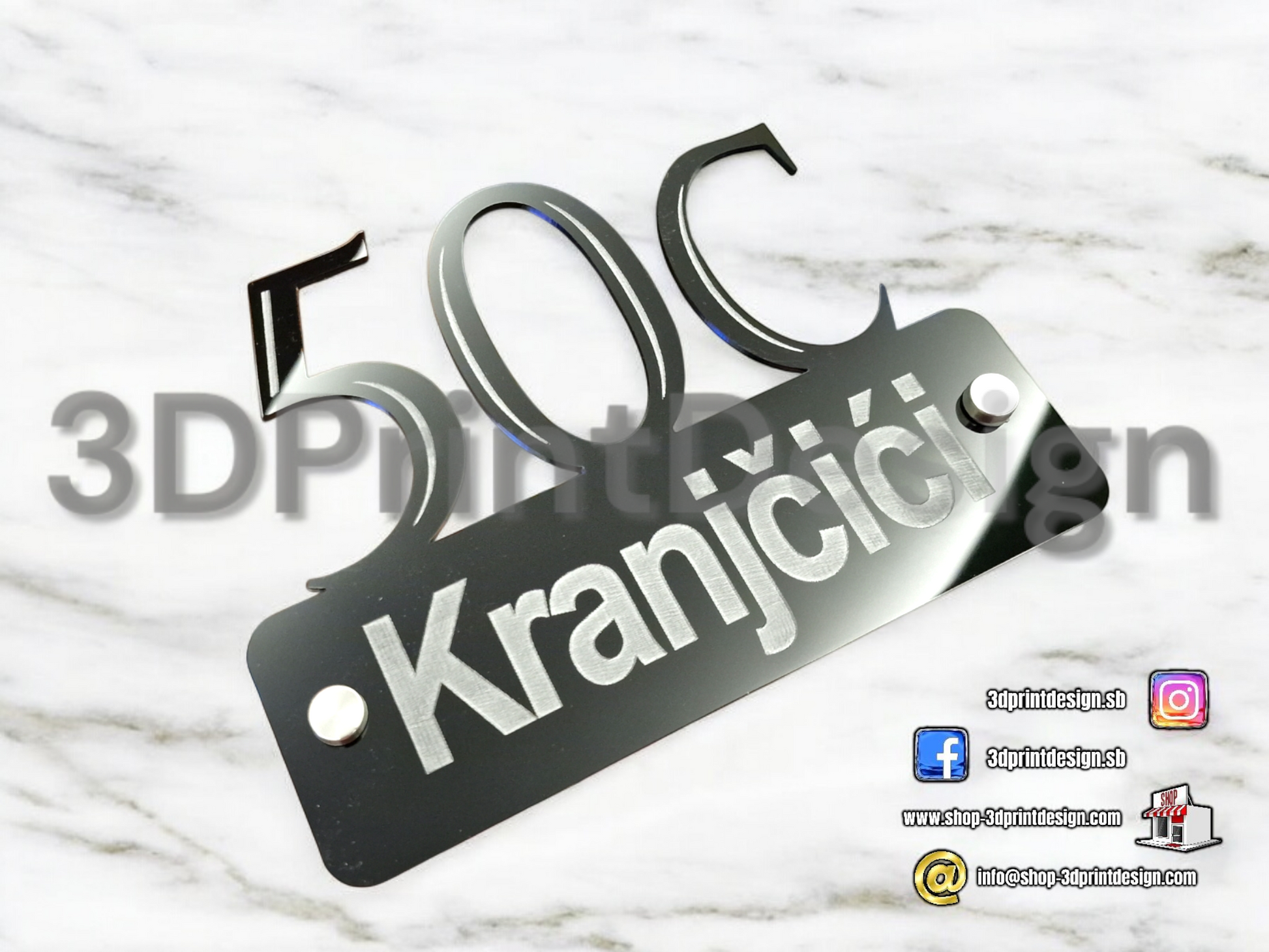 Modern House Number - Black acrylic (plexiglass) - Premium House Number - House Letters - Home Decor - Premium Look - Personalized Number - Premium kućni broj- Premium kućni brojevi - Kućni broj - House Sign - House Number - Home Sign Number - Home - Moderni kućni broj- Kućni brojevi - Dekoracije - Sve za kuću  - Sve za dom 
www.shop-3dprintdesign.com 