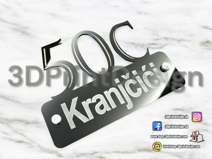 Modern House Number - Black acrylic (plexiglass) - Premium House Number - House Letters - Home Decor - Premium Look - Personalized Number - Premium kućni broj- Premium kućni brojevi - Kućni broj - House Sign - House Number - Home Sign Number - Home - Moderni kućni broj- Kućni brojevi - Dekoracije - Sve za kuću  - Sve za dom 
www.shop-3dprintdesign.com 