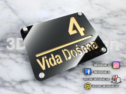 Modern House Number - Black acrylic (plexiglass) - Premium House Number - House Letters - Home Decor - Premium Look - Personalized Number - Premium kućni broj- Premium kućni brojevi - Kućni broj - House Sign - House Number - Home Sign Number - Home - Moderni kućni broj- Kućni brojevi - Dekoracije - Sve za kuću  - Sve za dom 
www.shop-3dprintdesign.com 