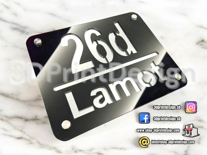Modern House Number - Black acrylic (plexiglass) - Premium House Number - House Letters - Home Decor - Premium Look - Personalized Number - Premium kućni broj- Premium kućni brojevi - Kućni broj - House Sign - House Number - Home Sign Number - Home - Moderni kućni broj- Kućni brojevi - Dekoracije - Sve za kuću  - Sve za dom 
www.shop-3dprintdesign.com 