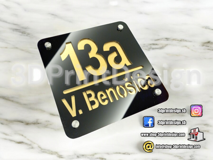 Modern House Number - Black acrylic (plexiglass) - Premium House Number - House Letters - Home Decor - Premium Look - Personalized Number - Premium kućni broj- Premium kućni brojevi - Kućni broj - House Sign - House Number - Home Sign Number - Home - Moderni kućni broj- Kućni brojevi - Dekoracije - Sve za kuću  - Sve za dom 
www.shop-3dprintdesign.com 