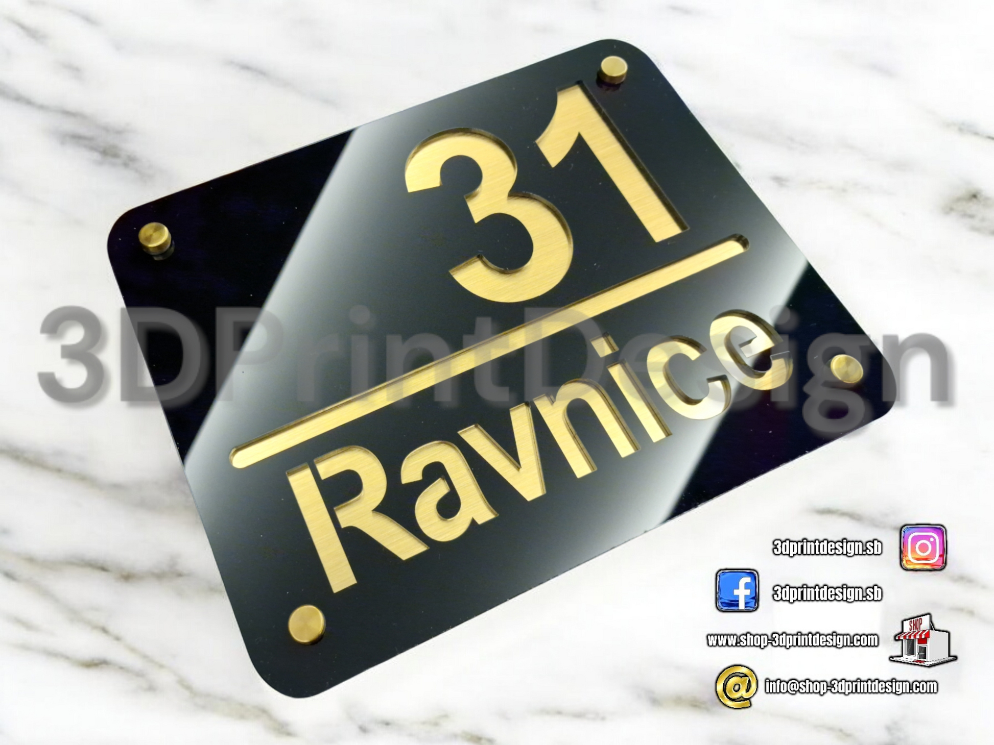 Modern House Number - Black acrylic (plexiglass) - Premium House Number - House Letters - Home Decor - Premium Look - Personalized Number - Premium kućni broj- Premium kućni brojevi - Kućni broj - House Sign - House Number - Home Sign Number - Home - Moderni kućni broj- Kućni brojevi - Dekoracije - Sve za kuću  - Sve za dom 
www.shop-3dprintdesign.com 