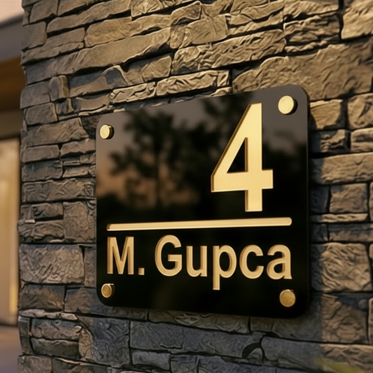 Moderni kućni broj na kući  3DPrintDesign