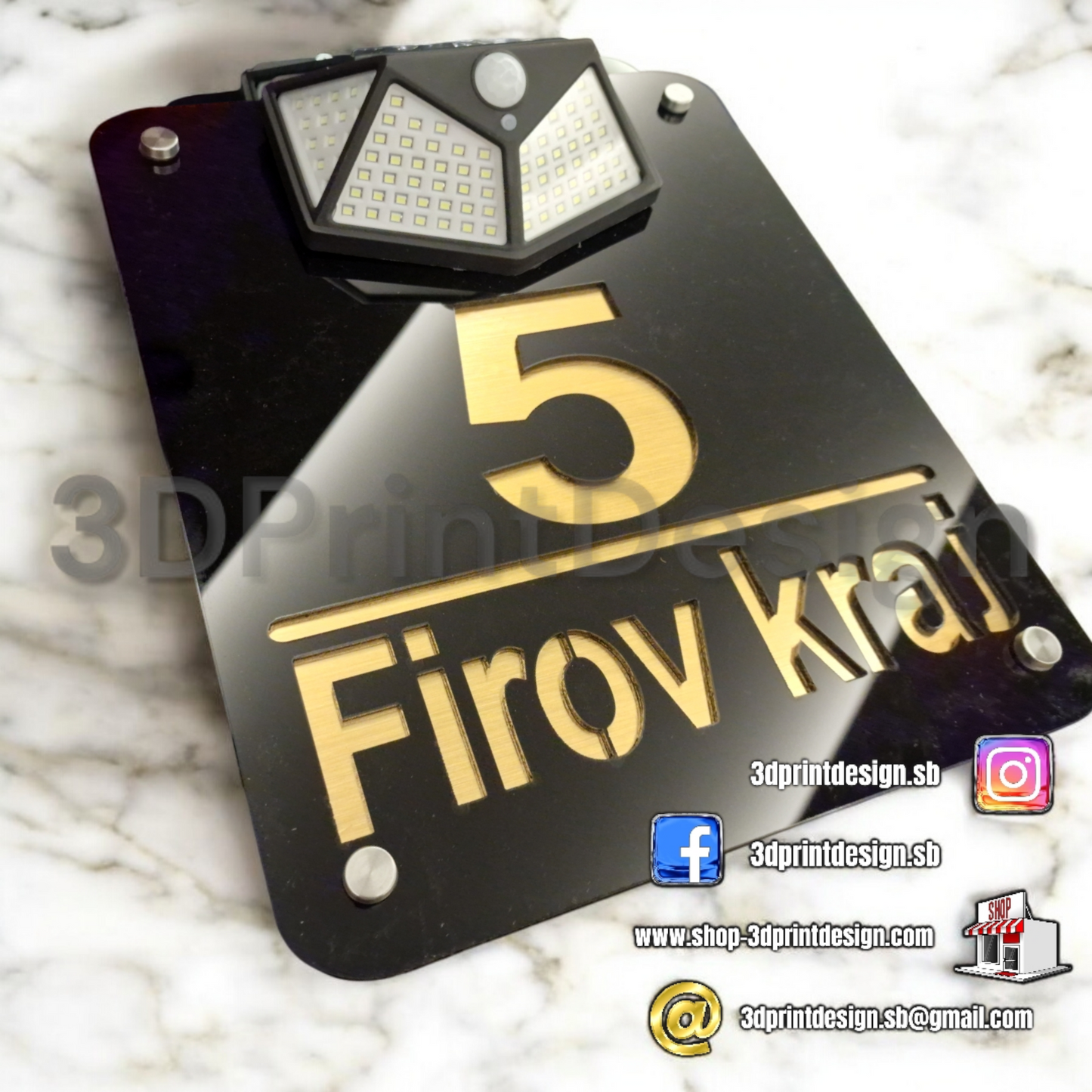Modern House Number - Black acrylic (plexiglass) - Premium House Number - House Letters - Home Decor - Premium Look - Personalized Number - Premium kućni broj- Premium kućni brojevi - Kućni broj - House Sign - House Number - Home Sign Number - Home - Moderni kućni broj- Kućni brojevi - Dekoracije - Sve za kuću  - Sve za dom 
www.shop-3dprintdesign.com 