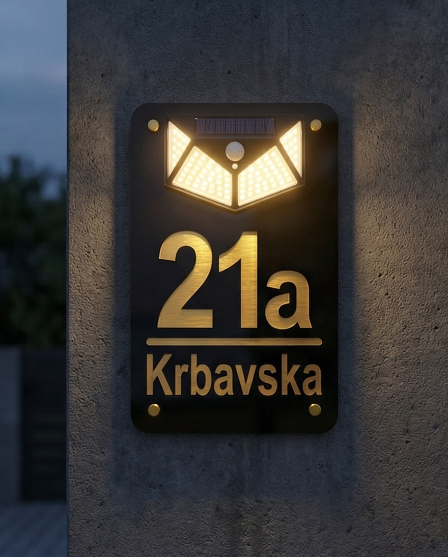 Premium brojevi za kuću s LED osvjetljenjem
