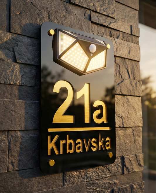 Broj za kuću s LED rasvjetom 3DPrintDesign