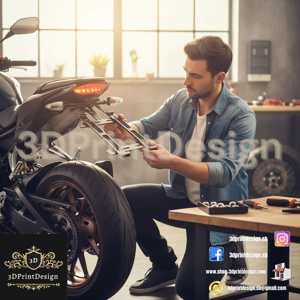 Nosači za Tablice bez Okvira - za Motor - 3DPrintDesign 