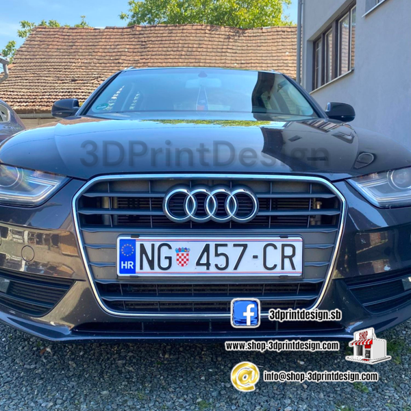 "Prozirni" Nosači za Tablice bez Okvira - 3DPrintDesign 