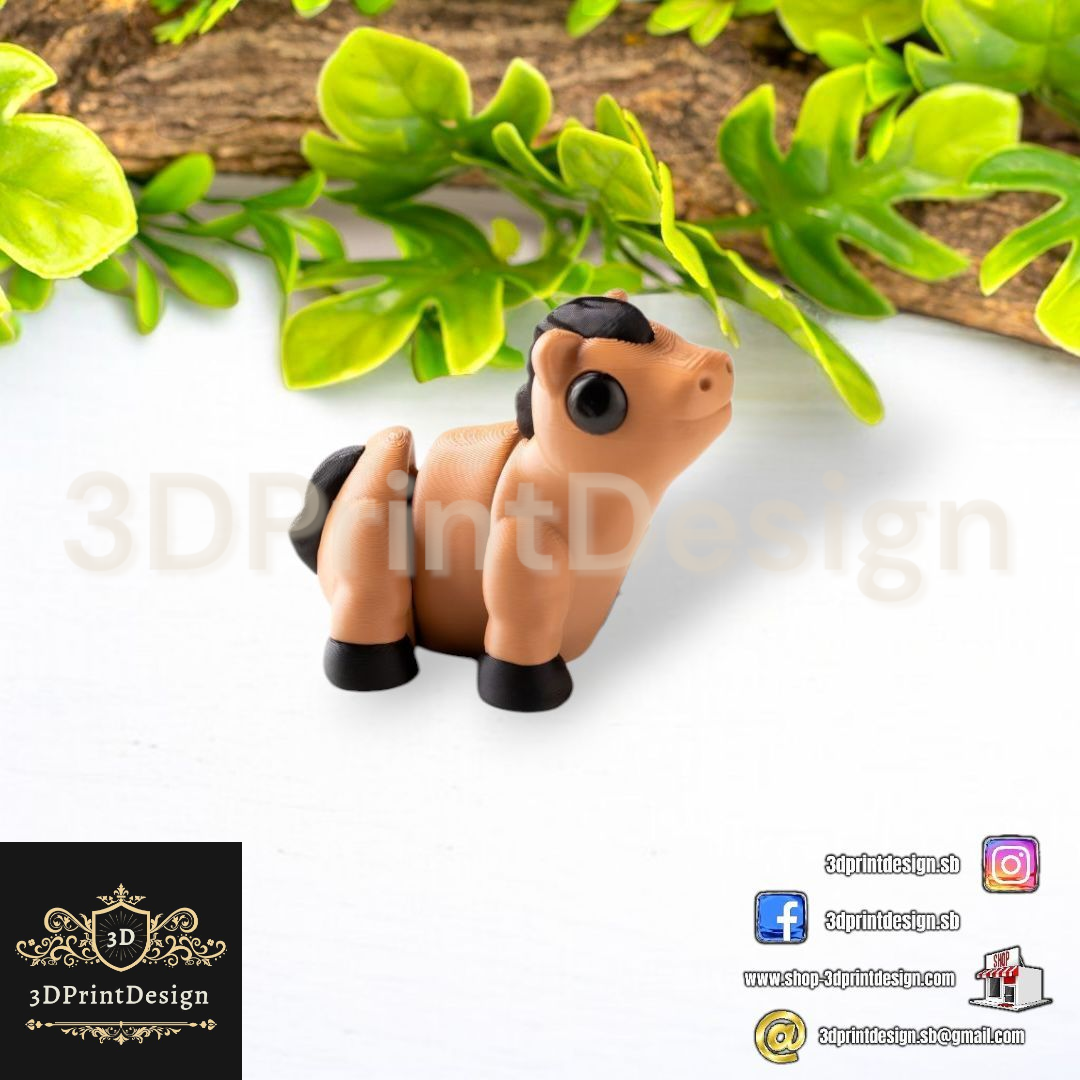 3D Fleksibilne Figurice  -  Konj - 3DPrintDesign 