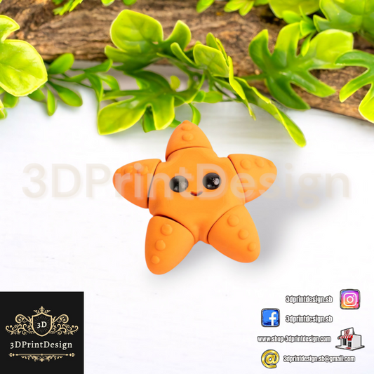 3D Fleksibilne Figurice  -  Morska Zvijezda - 3DPrintDesign  3DPrintDesign