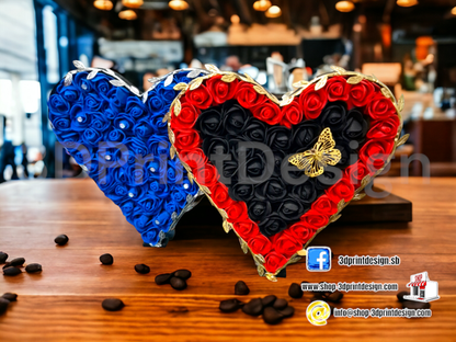 Srce sa ružama - 3DPrintDesign 