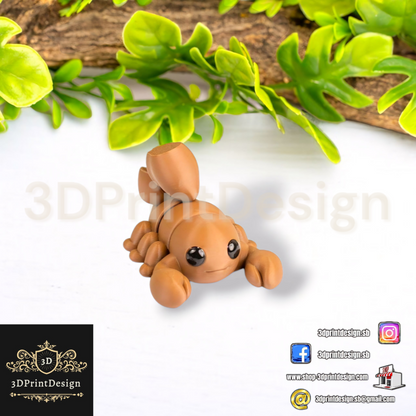 3D Fleksibilne Figurice  -  Škorpion - 3DPrintDesign 