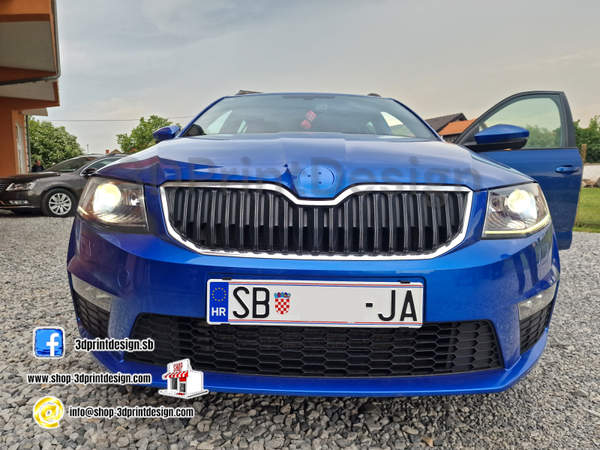 Frameless License Plate Holders - Invisible Plate Holder - Invisible Car Plate Holder - Enhance the look of your car! - Croatian product - Nevidljivi nosači za tablice- Nosači za Tablice bez Okvira- Kennzeichenhalter Rahmenloss - 3DPrintDesign - License Plate Holder - License Plate Frame - Frameless License Plate Holders  - Klik on nosači - Nevidljivi Nosači 
www.shop-3dprintdesign.com
Skoda octavia - skoda