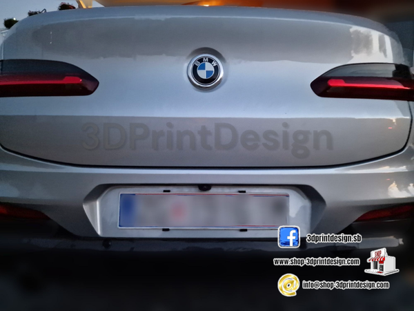 Bijeli Nosači za Tablice bez Okvira - 3DPrintDesign 