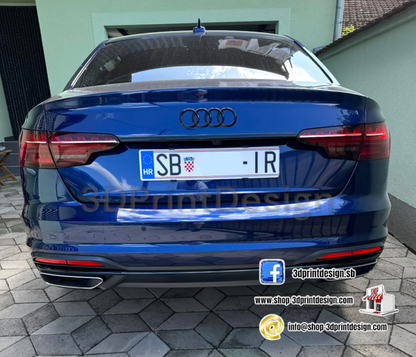 Frameless License Plate Holders - Invisible Plate Holder - Invisible Car Plate Holder - Enhance the look of your car! - Croatian product - Nevidljivi nosači za tablice- Nosači za Tablice bez Okvira- Kennzeichenhalter Rahmenloss - 3DPrintDesign - License Plate Holder - License Plate Frame - Frameless License Plate Holders  - Klik on nosači - Nevidljivi Nosači 
www.shop-3dprintdesign.com
Audi a4 - audi