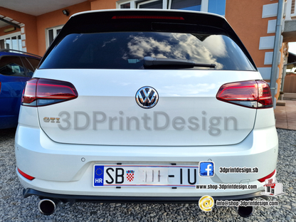 Frameless License Plate Holders - Invisible Plate Holder - Invisible Car Plate Holder - Enhance the look of your car! - Croatian product - Nevidljivi nosači za tablice- Nosači za Tablice bez Okvira- Kennzeichenhalter Rahmenloss - 3DPrintDesign - License Plate Holder - License Plate Frame - Frameless License Plate Holders  - Klik on nosači - Nevidljivi Nosači 
www.shop-3dprintdesign.com
Golf 7 GTI - Glof 7 - Golf 7 GTD vw