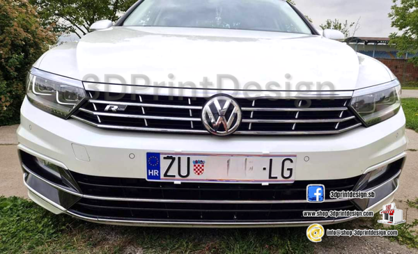 Frameless License Plate Holders - Invisible Plate Holder - Invisible Car Plate Holder - Enhance the look of your car! - Croatian product - Nevidljivi nosači za tablice- Nosači za Tablice bez Okvira- Kennzeichenhalter Rahmenloss - 3DPrintDesign - License Plate Holder - License Plate Frame - Frameless License Plate Holders  - Klik on nosači - Nevidljivi Nosači 
www.shop-3dprintdesign.com
Passat - VW