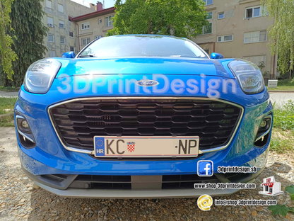Bijeli Nosači za Tablice bez Okvira - 3DPrintDesign 