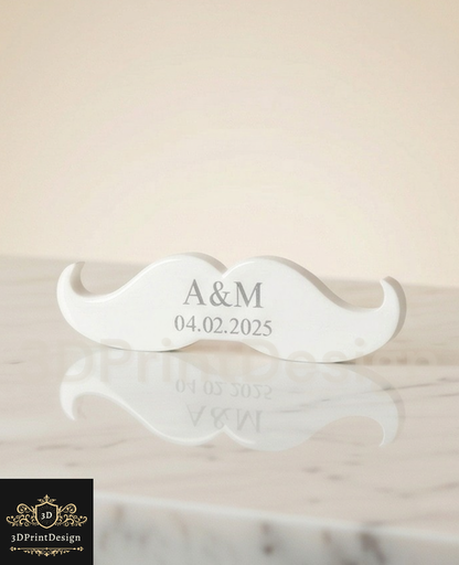 Brkovi sa gravurom inicijali i datum