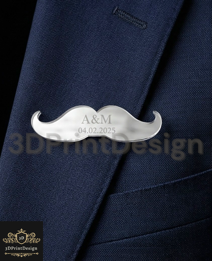 Graviranje na rever Inicijali i datum vjenčanja 